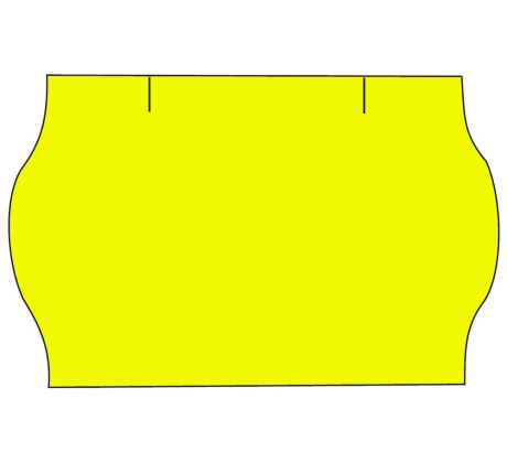 Etikety cenové 25 x 16 mm reflexní žluté CONTACT METO