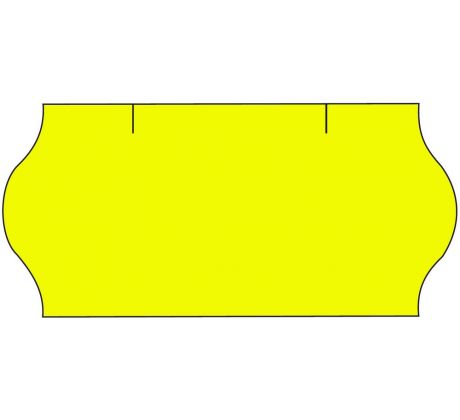 Etikety cenové 26 x 12 mm reflexní žluté CONTACT