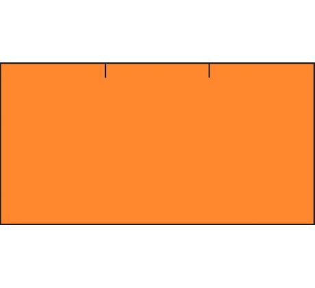 Etikety cenové 37 x 19 mm reflexní oranžové CONTACT