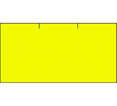 Etikety cenové 37 x 19 mm reflexní žluté CONTACT