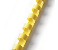 Hřbet pro kroužkovou vazbu 25 mm žlutý / 50 ks