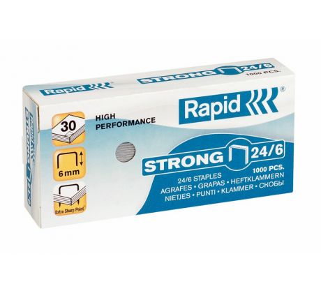 Jehly do sešívačů Rapid Strong 24/6, 1000 ks