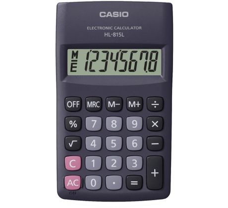 Kalkulačka Casio HL 815 L kapesní / 8 míst černá