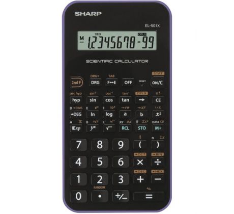Kalkulačka SHARP EL-501TVL školní / 10 míst fialová