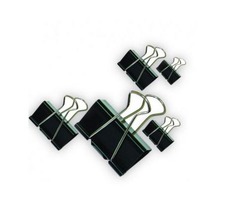 Klip BINDER 420, 25 mm / 12 ks černý