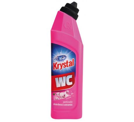 Krystal WC čistič 750 ml na nerez a keramiku, růžový