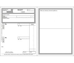 Lékařský recept A6, blok 100 L, nečíslovaný, starý typ