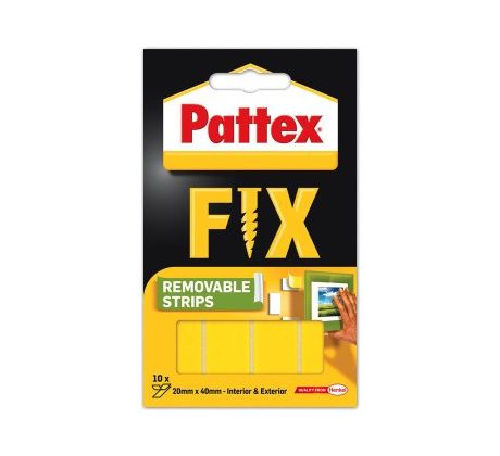 Lepicí proužky PATTEX SUPER FIX 4 cm x 2 cm/10 ks