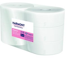 Papír toaletní JUMBO Harmony Professional ? 240 mm celulózový 2-vrstvý / 6 ks