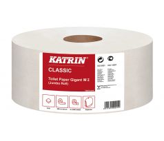 Papír toaletní JUMBO Katrin Classic 220 mm, 2-vrstvý, bílý / 6 ks