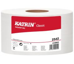 Papír toaletní JUMBO Katrin Classic M 2 230 mm, 2-vrstvý, bílý / 6 ks