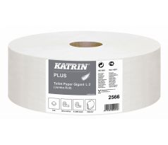 Papír toaletní JUMBO Katrin Plus 280 mm, 2-vrstvý, bílý / 6 ks