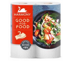 Papírová utěrka v roli Harmony Good For Food XL 2-vrstvý, 2 x 19 m / 2 ks
