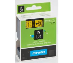 Páska DYMO D1 24mm/7m černá na žluté