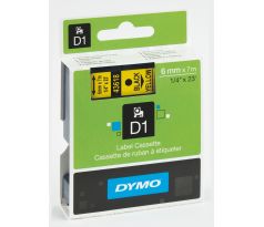 Páska DYMO D1 6mm/7m černá na žluté