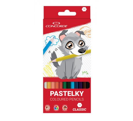 Pastelky Concorde Classic 12 ks Volfík