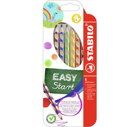 Pastelky Stabilo EASYcolors trojhranné pro leváky 6 ks