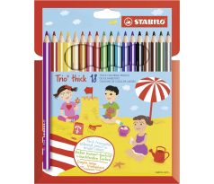 Pastelky Stabilo Trio silné sada 18 ks v papír. krabičce