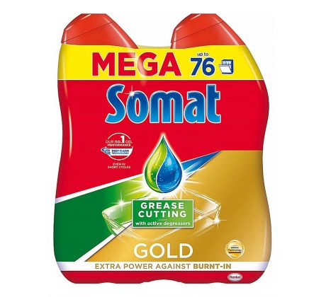 Somat XL Gold  NeutraFresh gel do myčky 2 x 684 ml