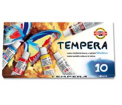 Barva temperová sada 16ml/10 odstínů KIN