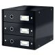 Box zásuvkový Leitz CLICK & STORE 3 zásuvky černý