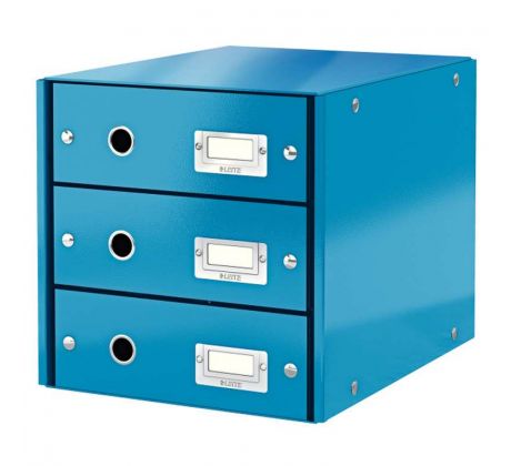 Box zásuvkový Leitz CLICK & STORE 3 zásuvky modrý
