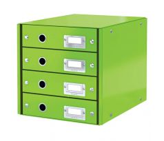 Box zásuvkový Leitz CLICK & STORE 4 zásuvky zelený
