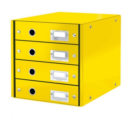 Box zásuvkový Leitz CLICK & STORE 4 zásuvky žlutý