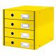 Box zásuvkový Leitz CLICK & STORE 4 zásuvky žlutý