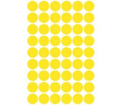 Etikety Zweckform průměr 12 mm/270 ks, žluté