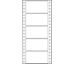 Etikety tabelační jednořadé 102x59 bílé