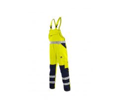 Kalhoty NORWICH, pánské, s laclem, výstražné, žluto-modré vel. 50