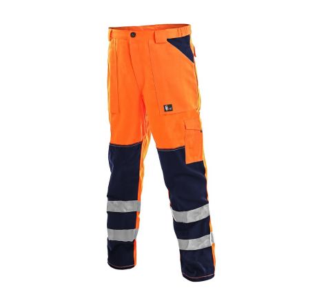 Kalhoty NORWICH, pánské, výstražné, oranžovo-modré vel. 50