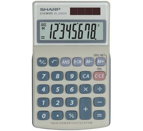 Kalkulačka SHARP EL-240SAB stolní / 8 míst