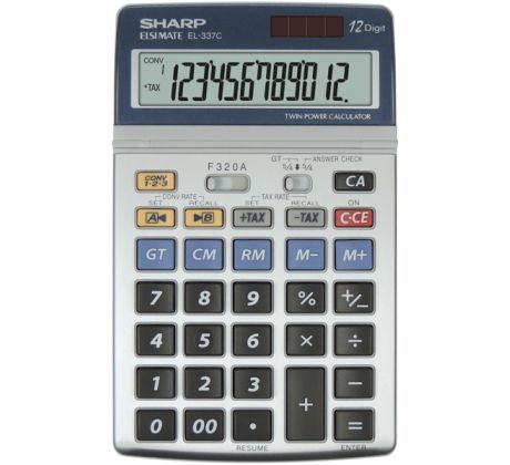 Kalkulačka SHARP EL337 C stolní / 12 míst