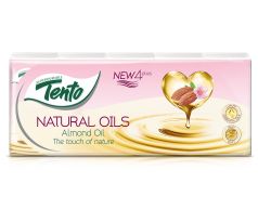 Kapesníčky papírové 4-vrstv. TENTO Almond oil 4-vrstvé, Almond oil