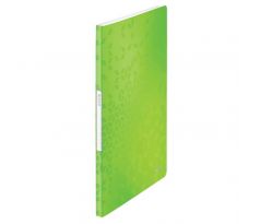 Katalogová kniha Leitz WOW 20 kapes zelená