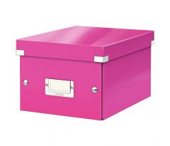 Krabice Leitz CLICK & STORE WOW malá archivační, růžová