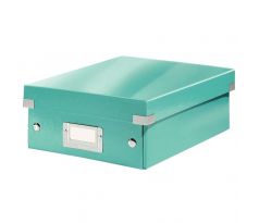 Krabice Leitz CLICK & STORE WOW malá organizační, ledově modrá