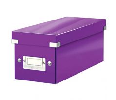 Krabice Leitz CLICK & STORE WOW na CD, purpurová