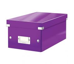 Krabice Leitz CLICK & STORE WOW na DVD, purpurová