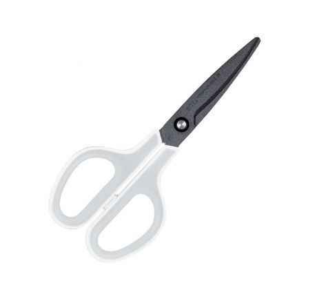 Nůžky kancelářské PLUS Fitcut 17,5 cm nepřilnavé bílé