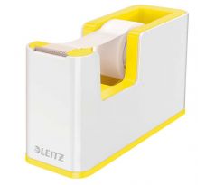 Odvíječ lepicí pásky Leitz WOW bílý/žlutý
