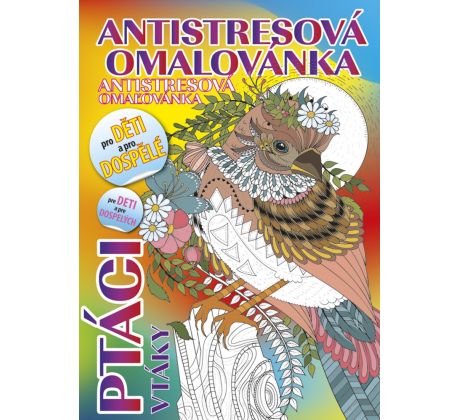 Omalovánky A5 antistresové Ptáci