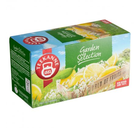 Ovocný čaj Teekanne Garden Selection (černý bez + citron) / 20 sáčků