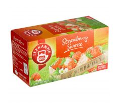 Ovocný čaj Teekanne Strawberry Sunrise (šťavnatá jahoda) / 20 sáčků