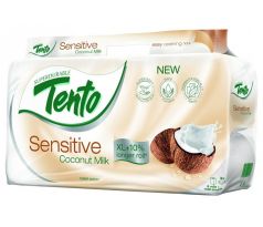 Papír toaletní TENTO Sensitive 3-vrstvý / 8 ks, Coconut