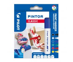 Popisovač Pilot 4076 Pintor Classic sada 6 barev hrot M