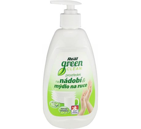 REAL Green Clean 2v1 nádobí a ruce 500 g