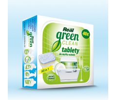 REAL Green Clean tablety do myčky 40 ks